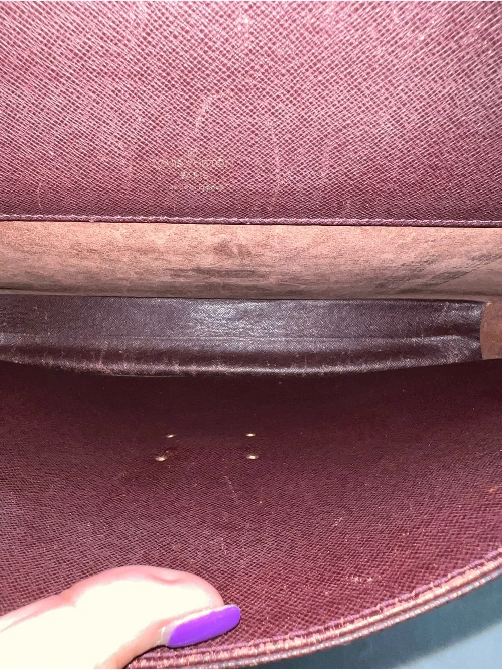 AUTH LOUIS VUITTON SERVIETTE KOURAD TAIGA BRIEFCASE
